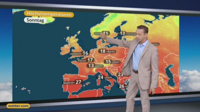 go to Das Wetter in Europa am 01. Oktober 2016