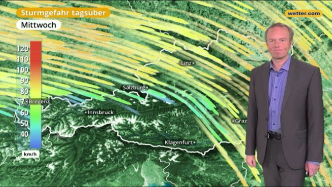 go to Das Wetter in Österreich am 15. Januar 2018