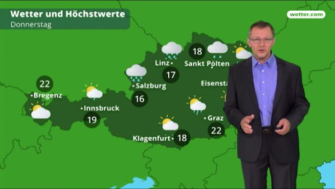 go to Das Wetter in Österreich am 26. Juni 2018