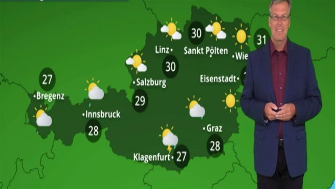 go to Das Wetter in Österreich am 3. Juni 2018