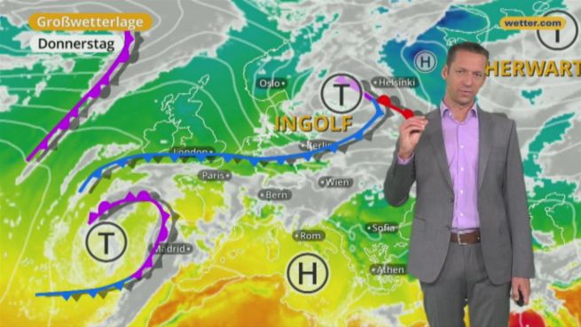 go to Das Wetter in Europa am 1. November 2017