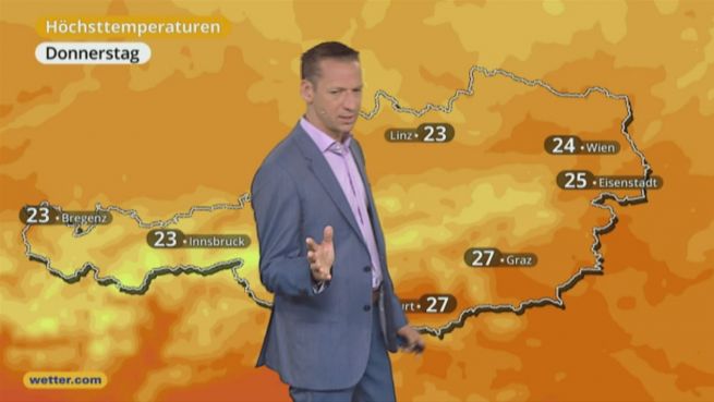 go to Das Wetter in Österreich am 13. Juli 2017