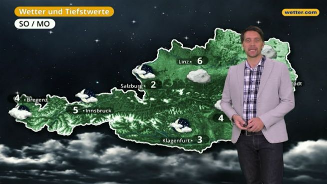go to Das Wetter in Österreich am 7. Januar 2018
